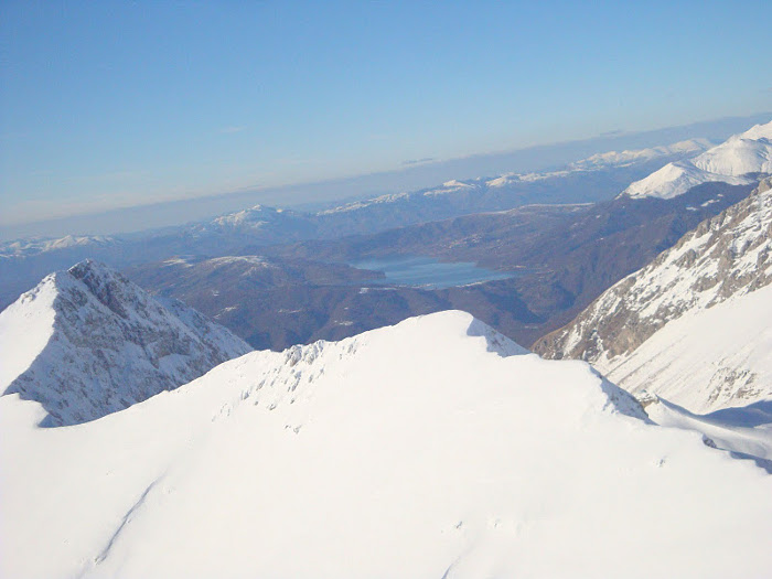 Vista sul lago di Campotosto