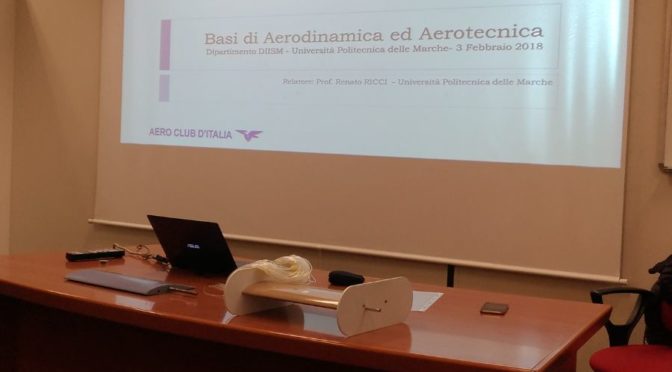 3 Febbraio 2018 – Incontro didattico e scientifico UNIVPM – aerotecnica e aerodinamica